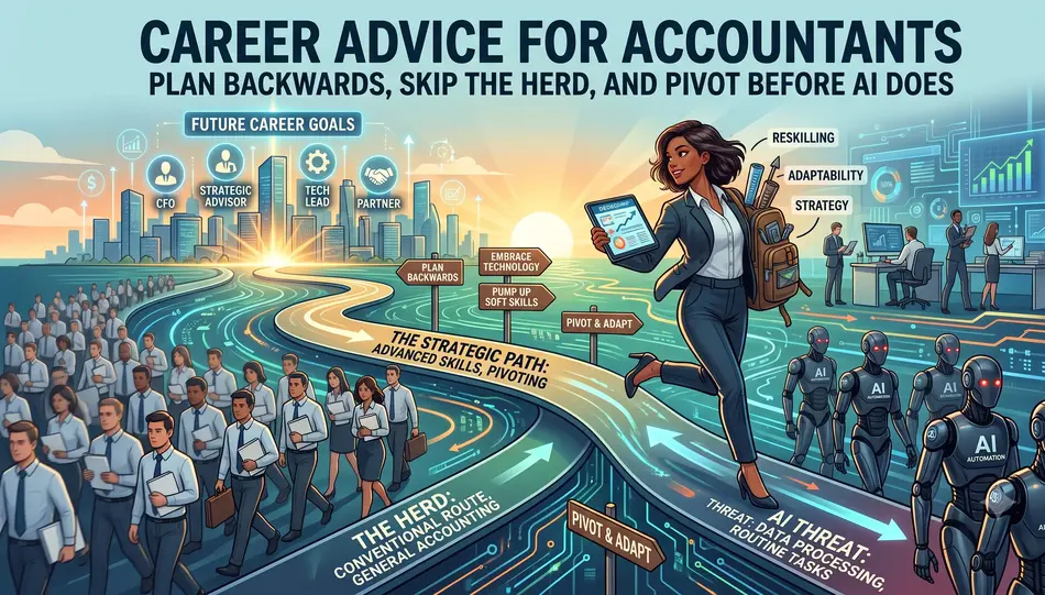 Career Advice for Accountants Plan Backwards, Skip the Herd, and Pivot Before AI Does
